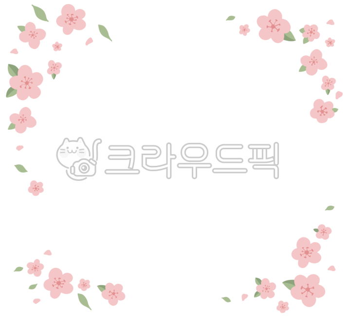 봄,꽃,꽃이미지,봄이미지,꾸미기,벚꽃,분홍색꽃,테두리,프레임,꽃테두리