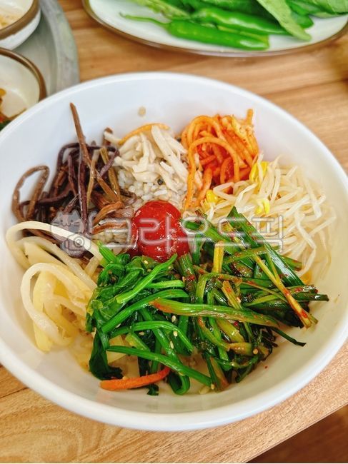 meal,Vegetable Bibimbap,bibimbap,barley rice,food