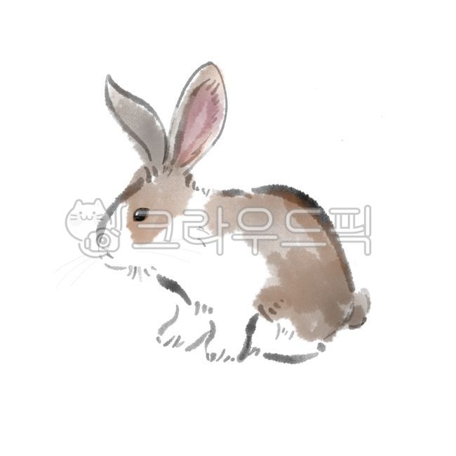 토끼,수묵화,동물수묵화,토끼수묵화,계묘년,계묘년수묵화,계묘년일러스트,토끼일러스트,토끼띠,토끼띠그림