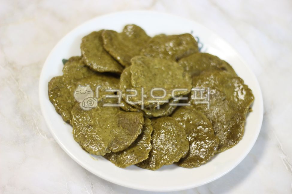 쑥떡, 떡, 쑥개떡, 개떡, 한국음식, 사진,이미지,일러스트,캘리그라피 - ja9762작가