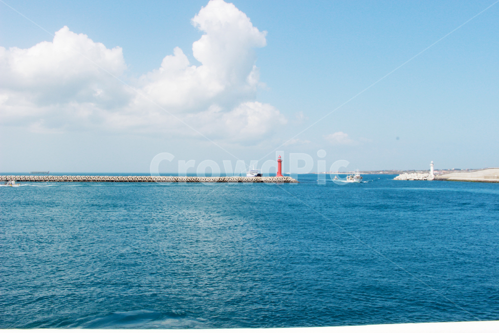 제주도,바다,등대,구름,하늘,뭉개구름,등대,lighthouse