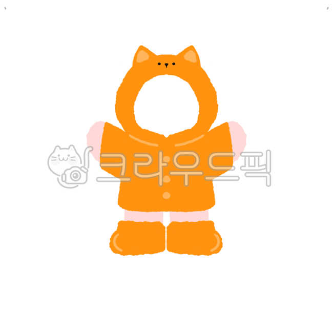 동물합성도안,동물우비,우비일러스트,비옷,동물얼굴합성,어린이집,유치원,비옷캐릭터,고양이우비,고양이,동물