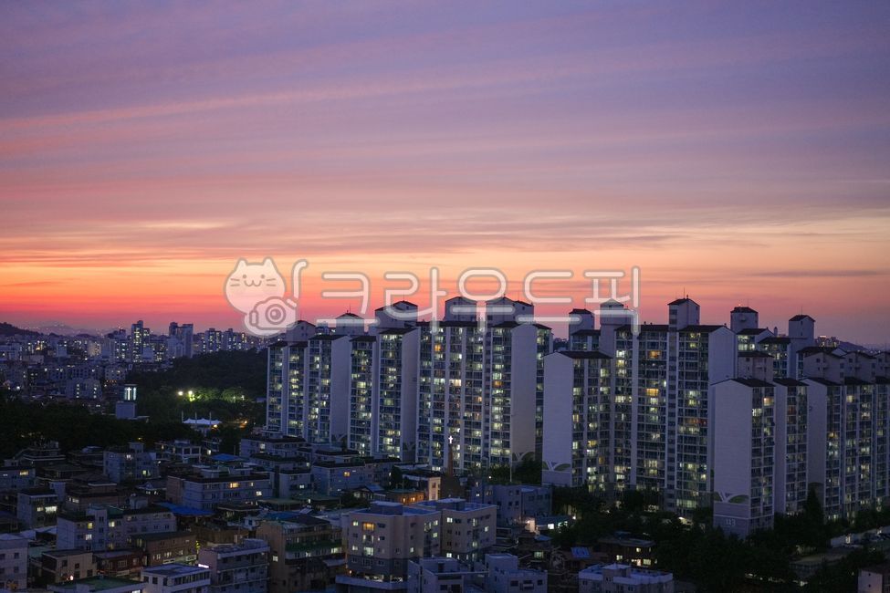 아파트,노을,보라빛노을,야경,일몰,해질녘,도시,도심,서울,night,저녁