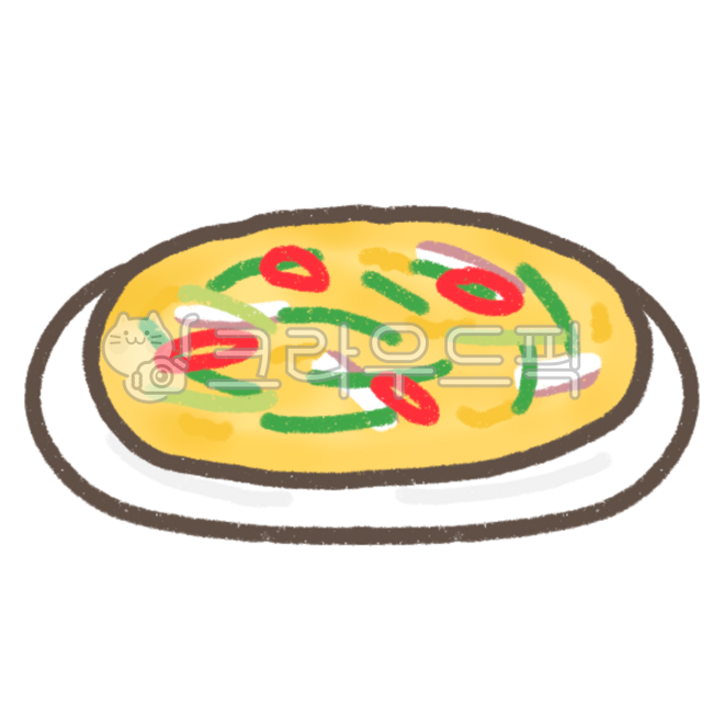 해물파전, 파전, 음식, 요리, 한국요리, 사진,이미지,일러스트,캘리그라피 - 일러스두작가