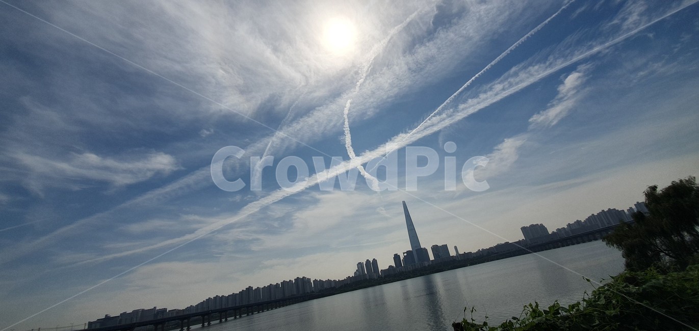 nature,자연,outdoors,옥외,롯데타워,롯데월드타워,한강,하늘,구름