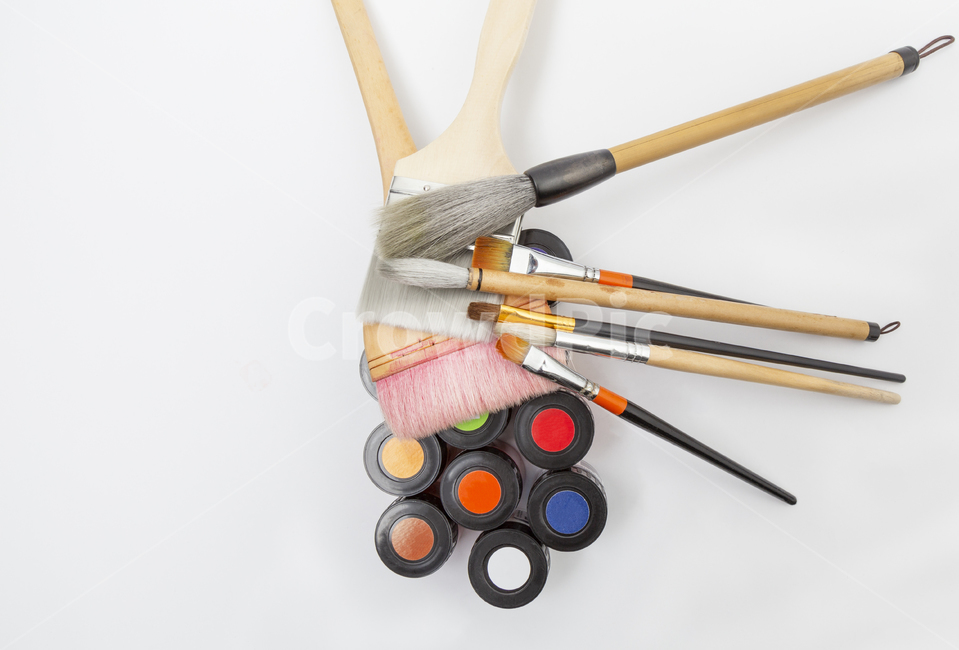 붓,그림붓,물감,그림물감,아트,예술,배경이미지,흰색