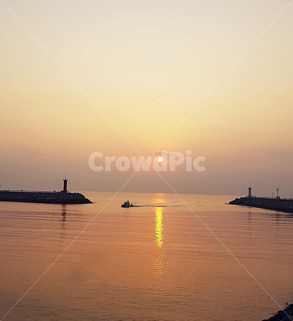 자연,석양,일몰,항구,변산반도,격포항
