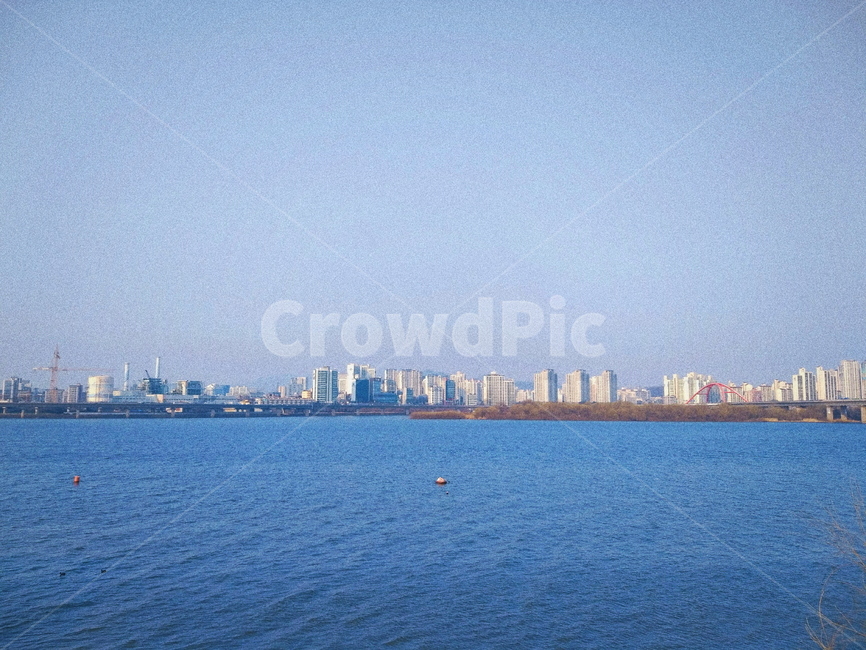 한강,여름,해질녘,구름,푸른색,도시,풍경,city,landscape,nature,자연,outdoors,옥외,경치,scenery