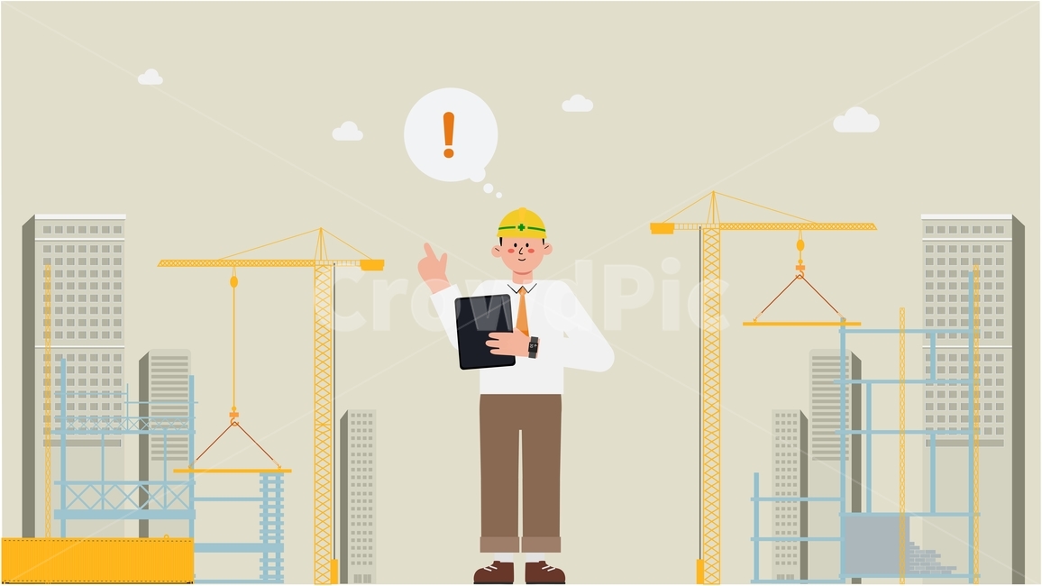 building,construction,helmet,industry,job,work,worker,기술자,헬멧,태블릿,현장근로자,노동자,건설,현장,산업,안전모,작업복,건설업,건축업,construction industry,그래픽,일러스트레이션,graphic,illustration