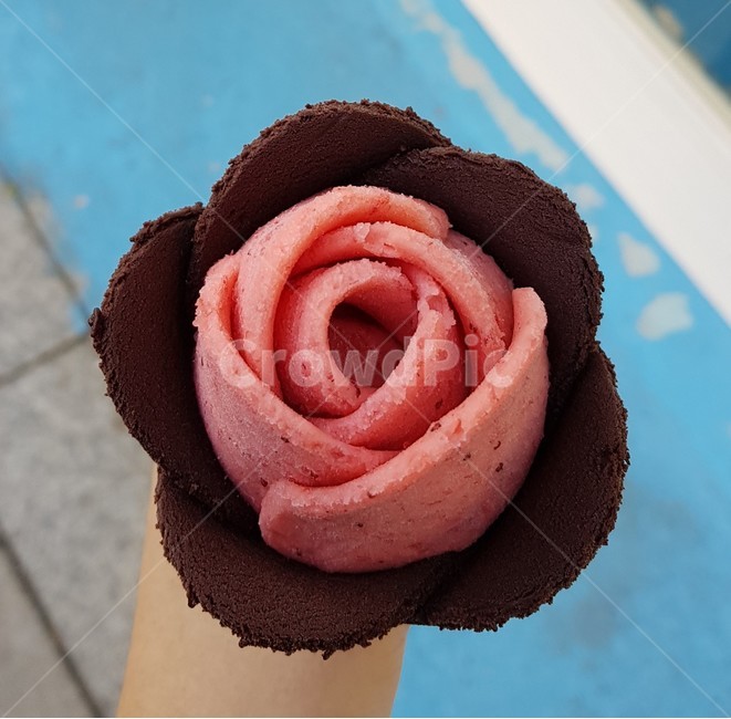 꽃,장미,디저트,아이스크림,장미아이스크림,젤라또,blossom,rose,plant,식물,flower,food,음식,cream,creme,크림,dessert,디저트,간식,후식,dessert,snack