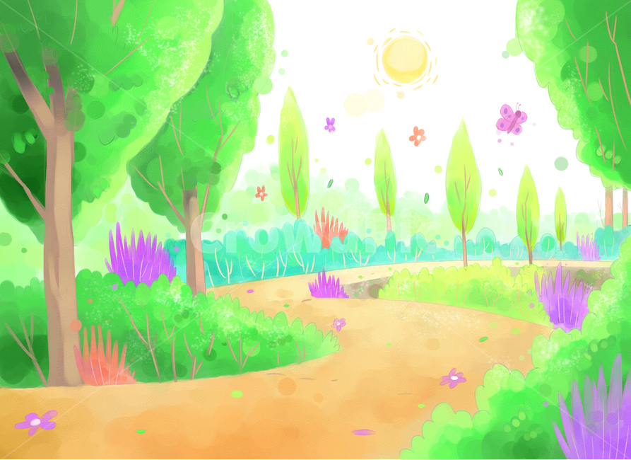 leaf of grass,spring semester,Brightness,spring breeze,oil paint,graphics,situation picture,spring,pastel,leaves,sight,drawing,season,conversation,spring outing,warmth,hand drawing,pleasure,tree,breeze,painter,Flying,background,plant,Watercolor,in the woo