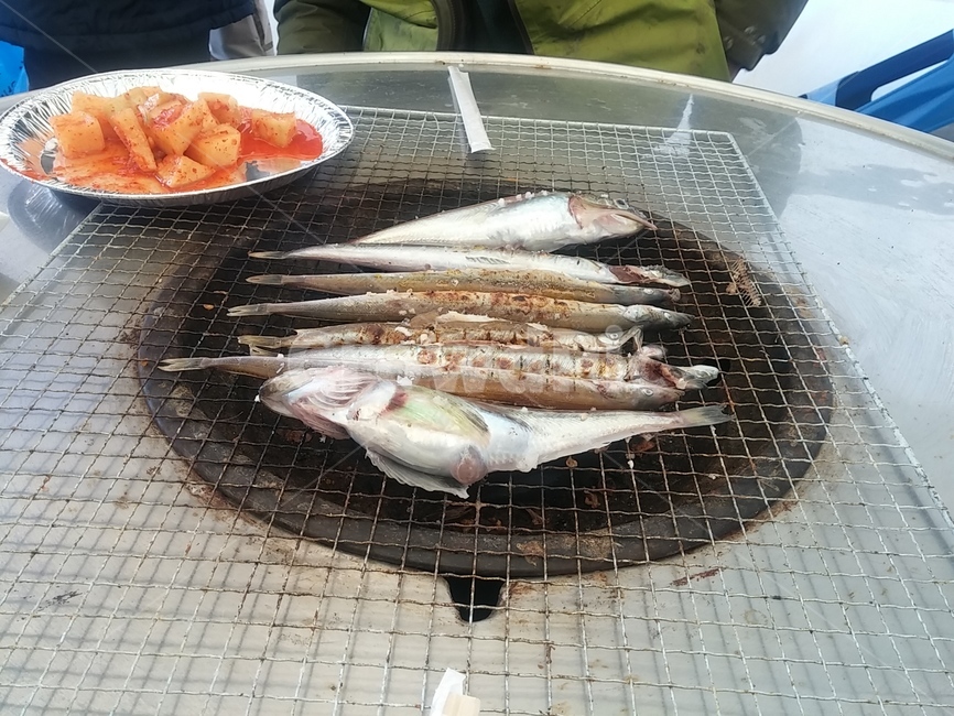 강릉,동해안,양미리구이,도루묵구이,구이,맛있는,술안주,야외음식