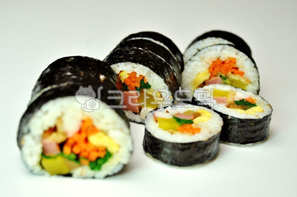 김밥, 식사, 먹거리, 김, 요리재료, 사진,이미지,일러스트,캘리그라피 - 깨비선생작가