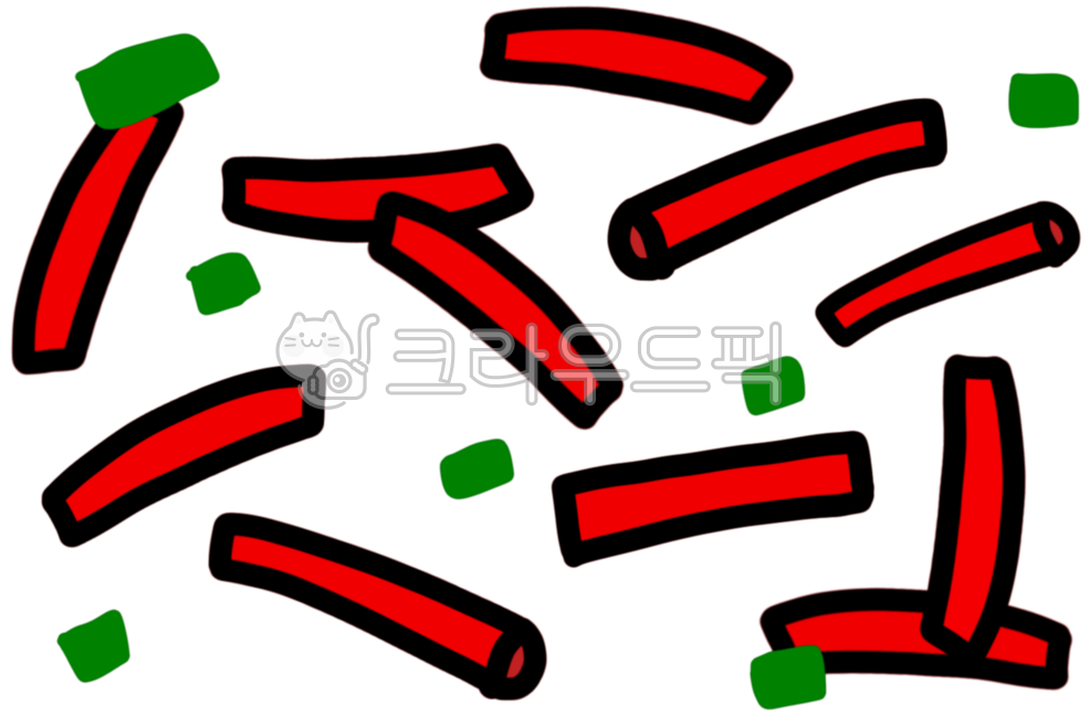 떡볶이,떡볶이일러스트,떡,파,분식,분식일러스트,음식,음식일러스트