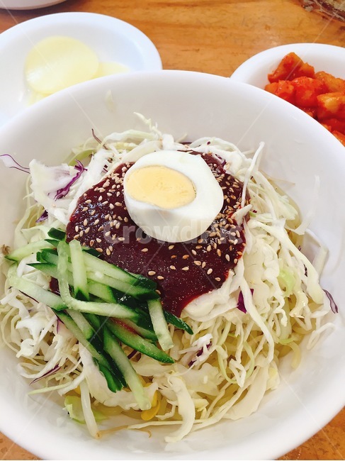 쫄면,한국음식,계란,오이,coldnoodles,koreanfood,egg,cucumber