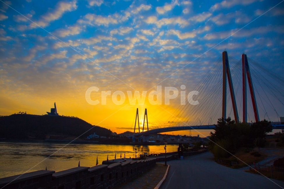 진도대교,일몰,석양,하늘,노을,다리,바닷가,자연,풍경,nature,landscape,한국자연풍경,한국자연경관,korea nature landscape