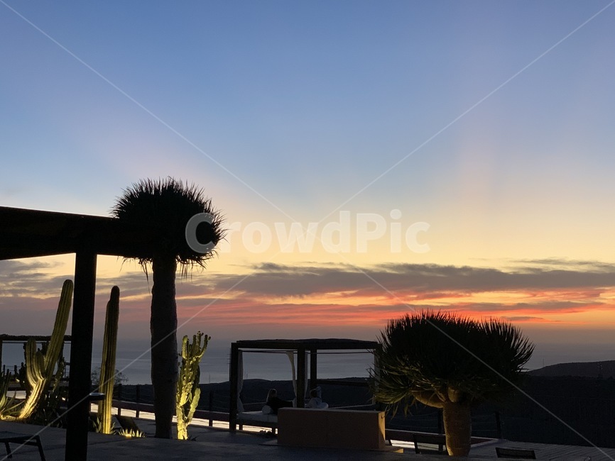 dusk,top floor,Salobre Hotel,evening red light,Gran Canaria,Looking,Salobre,hotel,Hotel scenery,spanish island,Sunset Restaurant,rest,nature,island,staycation,gran canaria,dinner,Spain,outdoor,Sunset time,outdoors,The sun is setting,sunset,spanish territo