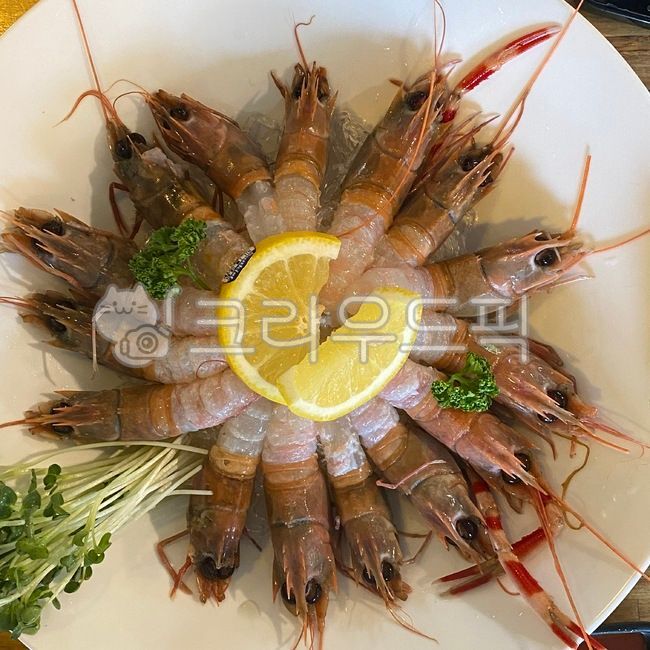 shrimp,새우,animal,동물,sealife,해양생물,seafood,해물,food,음식,dish,딱새우,lemon,레몬,jeju,제주