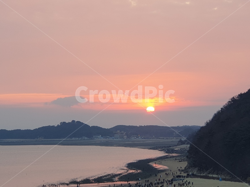 해돋이,풍경,1일,배경,시작,자연,풍경,nature,landscape,outdoors,옥외,land,땅,sunset,일몰,red sky,붉은 하늘,sky,하늘,dusk,황혼,dawn,새벽