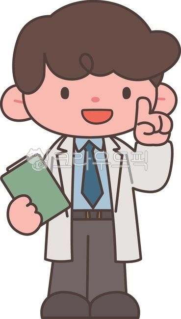 의사,의료인,안내,의사가운,클립보드,일러스트,남자,남성,넥타이,건강,백신,의학,사람,치료,진료