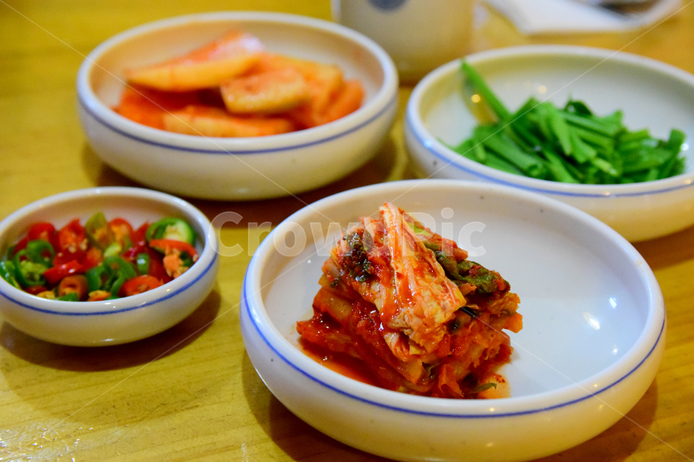 김치,전통적인,한국적인,부추,깍두기,고추,반찬,sidedishes,traditional
