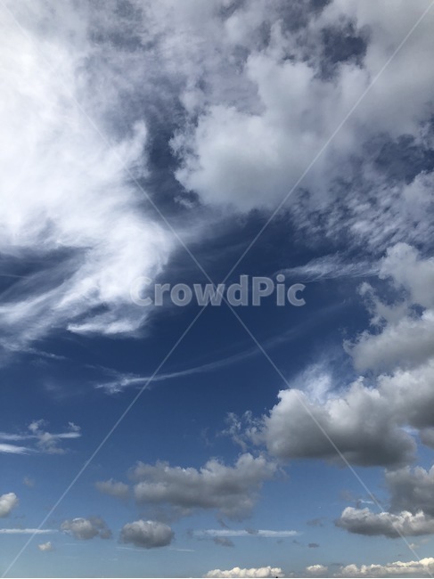 하늘,자연,구름,파랑,흰색,sky,sora,nature,cloud,kumo,blue,ao,white,shiro,자연,풍경,nature,landscape,weather,날씨,outdoors,옥외,cumulus,적운