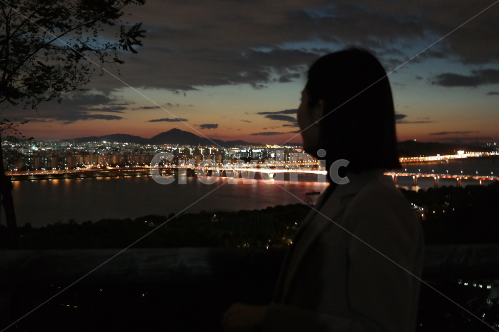 노을,석양,한강,다리,하늘공원,풍경