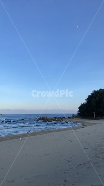 바다,달,양양,38선휴게소,ocean,자연