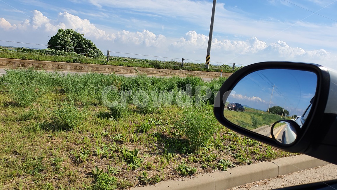 하늘,드라이브,백미러,차,자연,구름,시골,마을,풍경,landscape,country,rural,town