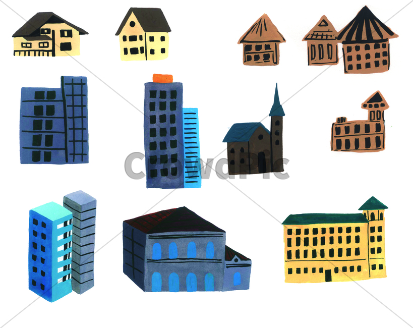 손그림,물감그림,건물,building,structure,watercolor,handdrawing,집,house,home