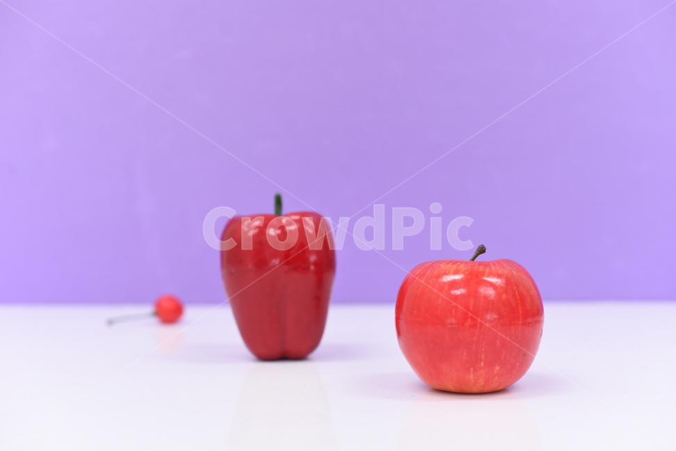 과일,과일모형,체리,사과,피망