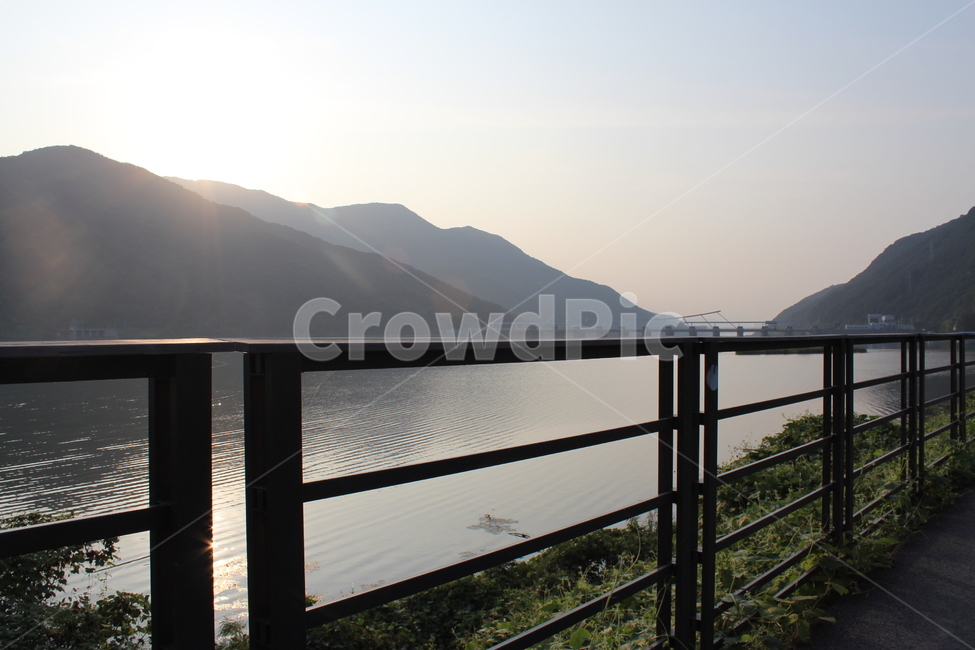 산,강,해,선셋,하늘,풀,sun,sunset,mountain,sky,shine