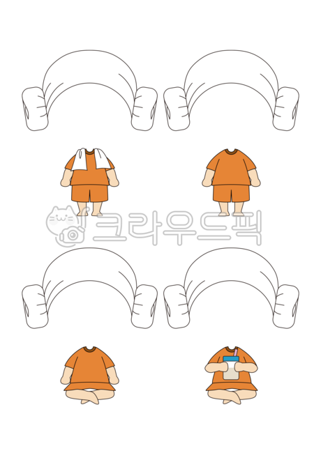 찜질방,사우나,양머리,목욕탕,찜질방옷,사우나옷,찜질방일러스트,사우나일러스트,찜질방사진합성,목욕탕일러스트,목욕탕사진합성,유치원,어린이집,찜질방png