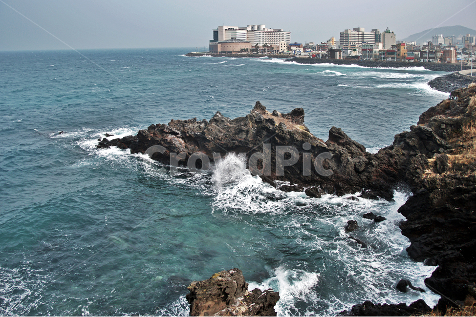 제주도,해변,바다,수평선,탑동해변,파도,기암괴석,화산암,탑동,해변,바다,beach,sea