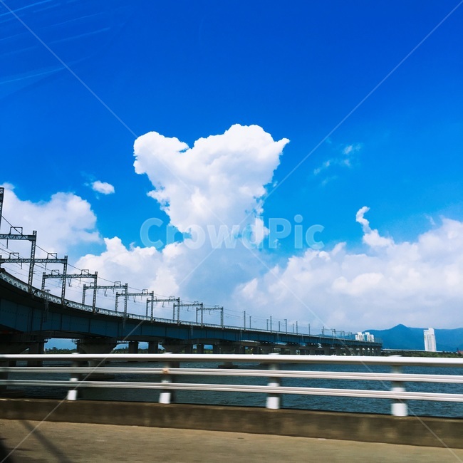 구름,하트,하늘,자연,road,도로,파란하늘,하트구름