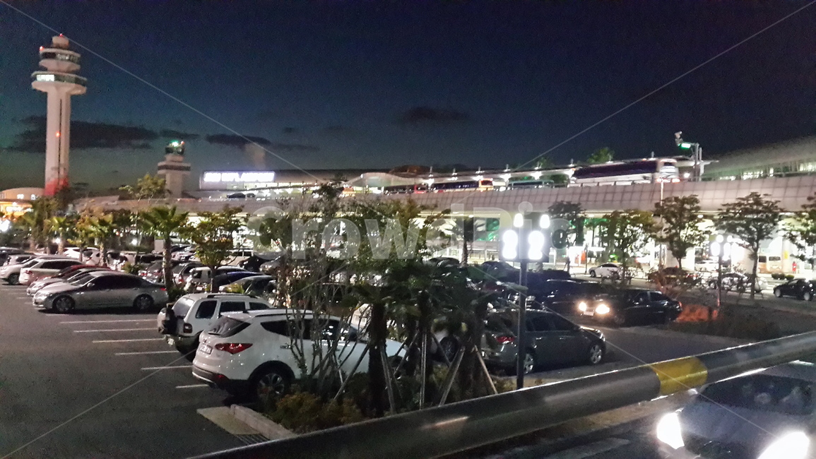 제주국제공항,제주국제공항밤,제주국제공항야경,주차장,야경