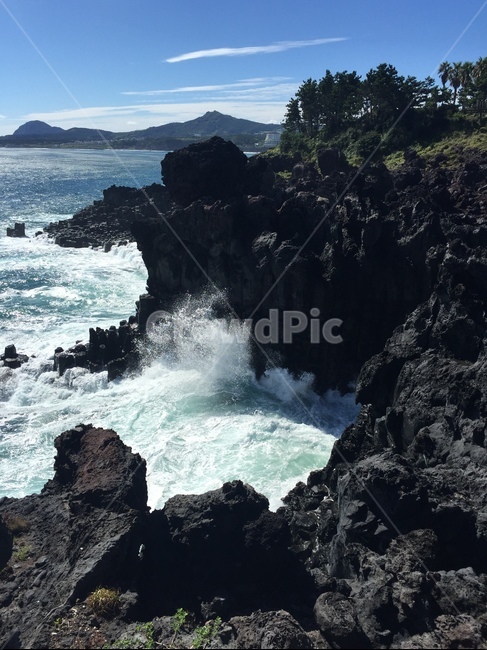 주상절리파도절정,제주도,자연,outdoors,물,제주도,jeju,jeju island