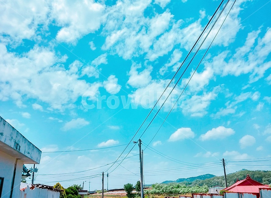 색감,가을,하늘,가을하늘,구름,전봇대,시골,시골풍경,파랑,fall,autumn,sky,clouds,blue