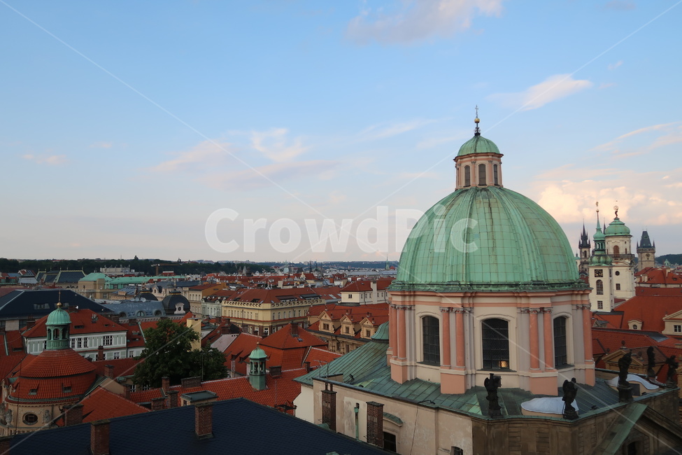 architecture,건축물,building,건물,지붕,roof,둥근천장,dome,프라하,전경,풍경,유럽,europe,praha