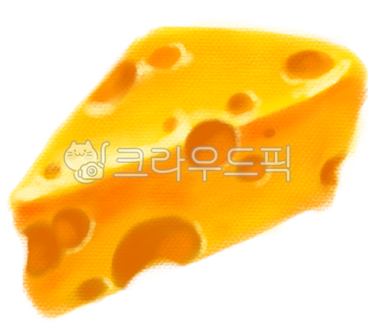 치즈,치즈조각,구멍난치즈,쥐치즈,치즈일러스트,애니메이션치즈,미디어치즈,에멘탈치즈,에멘탈치즈일러스트,파스텔질감,다이어리스티커