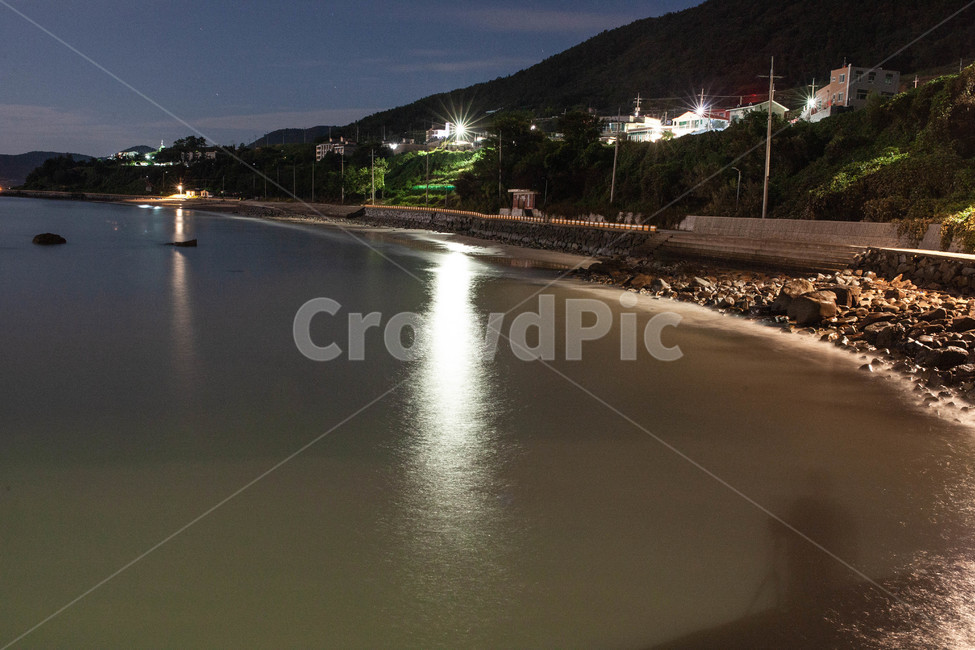 하늘,바다,밤,밤바다,야경,풍경,시골,마을,풍경,landscape,country,rural,town,야경,밤,nightscape,night,water,물