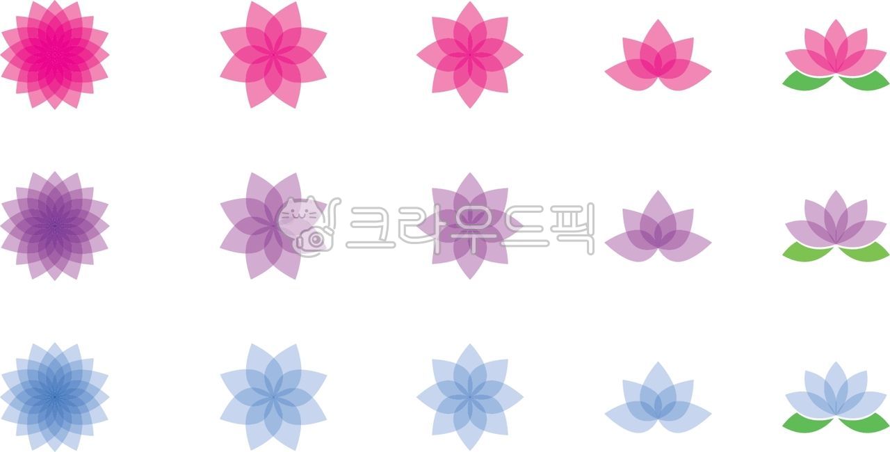 연꽃,아이콘,연잎,불교,부처,eps,일러스트레이션,꽃잎,연등,디자인소스