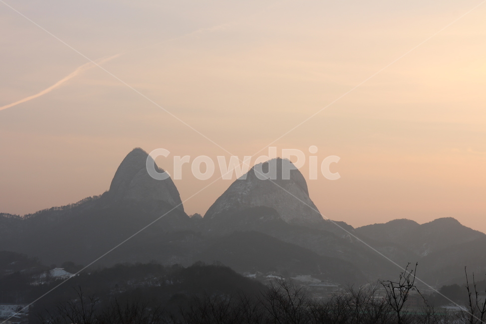 진안,마이산,노을,전라북도,koreanlandscape