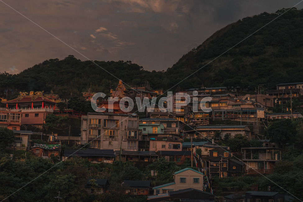 마을,노을,일몰,해질녘,산,대만,도시,풍경,city,landscape,해외,외국,세계,foreign,oversea,world,세계도시풍경,해외도시풍경,외국도시풍경,world cityscape,outdoors,옥외,nature,자연,경치,scenery,town,urban,어반,building,건물,metropolis,중심지,시티