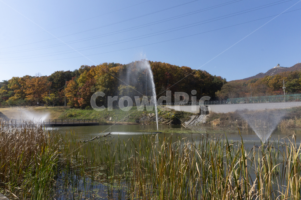 가을산,가을,분수,공원,아침,오후,자연,풍경,nature,landscape,water,물