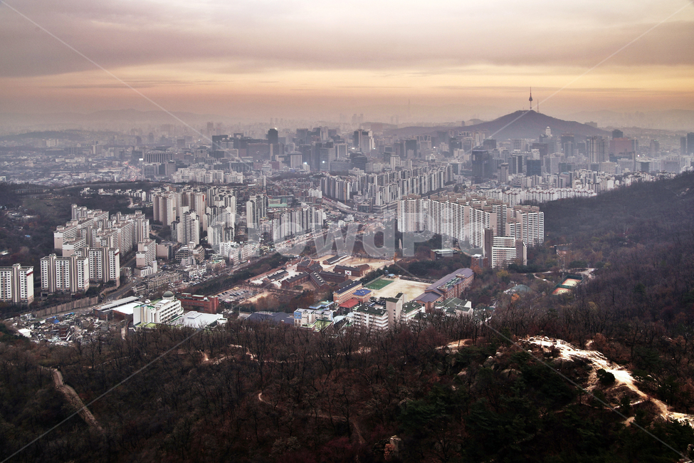 도심풍경,서대문,안산,서울,일몰,건물,아파트,도시,풍경,city,landscape,한국도시풍경,한국도시경관,korea cityscape