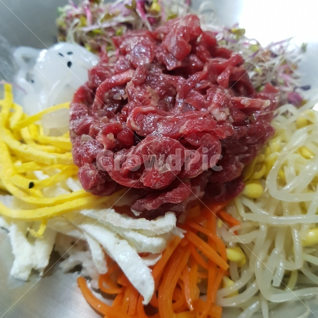 집밥,한식,육회,비빔밥,육회비빔밥,음식,식재료,요리,food,cook,meal,dishes,food reserves,육류,고기,meat