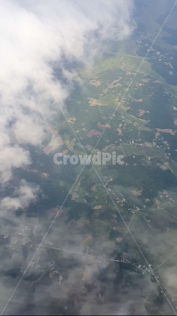 landscape,경치,nature,자연,outdoors,옥외,scenery,풍경,aerialview,조감도,비행기,구름,땅