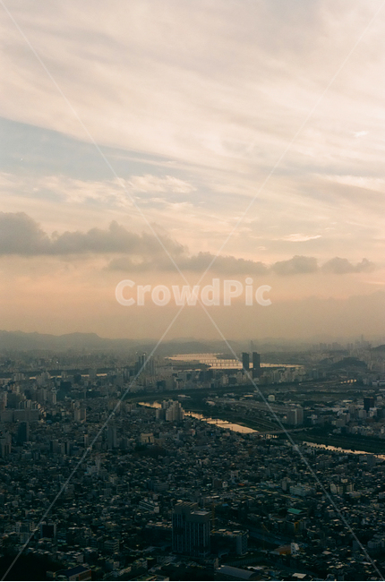 저녁,해질녘,노을,하늘,도시,일몰,구름,풍경,도시,풍경,city,landscape,nature,자연,outdoors,옥외,경치,scenery
