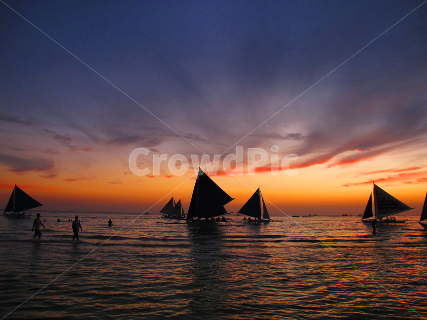 sunset,일몰,sea,바다,vacation,휴가,summer,여름,boracay,보라카이